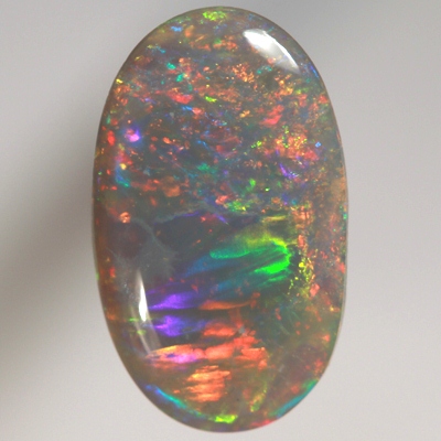 SOLID SEMI BLACK OPAL Quality opal rolling flashes of rainbow fire over sparkles. With VIDEO